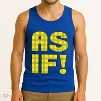 90s Clueless As If! Plaid Ladies Highschool Cult Tank Top thumb 3