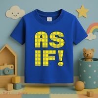 90s Clueless As If! Plaid Ladies Highschool Cult Toddler T-Shirt thumb 3