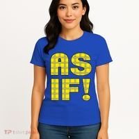 90s Clueless As If! Plaid Ladies Highschool Cult Women's T-Shirt thumb 4