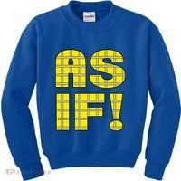 90s Clueless As If! Plaid Ladies Highschool Cult Kids Sweatshirt thumb 0