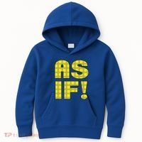 90s Clueless As If! Plaid Ladies Highschool Cult Kids Hoodie thumb 0
