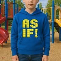 90s Clueless As If! Plaid Ladies Highschool Cult Kids Hoodie thumb 2