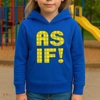 90s Clueless As If! Plaid Ladies Highschool Cult Kids Hoodie thumb 3