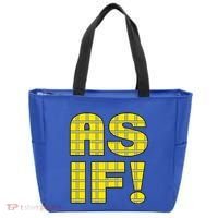 90s Clueless As If! Plaid Ladies Highschool Cult Tote Bag thumb 0