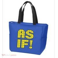 90s Clueless As If! Plaid Ladies Highschool Cult Tote Bag thumb 3