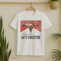 90's Country Music Bull Skull Western Vintage Hat T-Shirt thumb 2