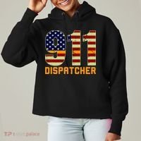 911 Dispatcher Ladies Heavyweight Boxy Pullover Hoodie thumb 0