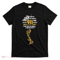 911 Dispatcher American Flag Sunflower Dispatch Operators T-Shirt thumb 0