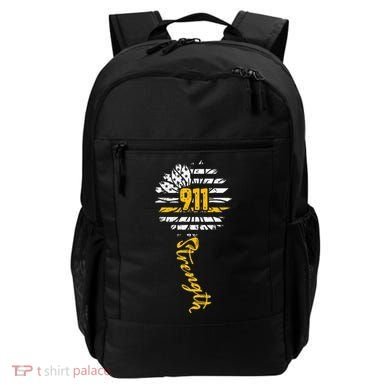 911 Dispatcher American Flag Sunflower Dispatch Operators Backpack