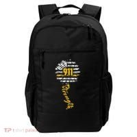 911 Dispatcher American Flag Sunflower Dispatch Operators Backpack thumb 0