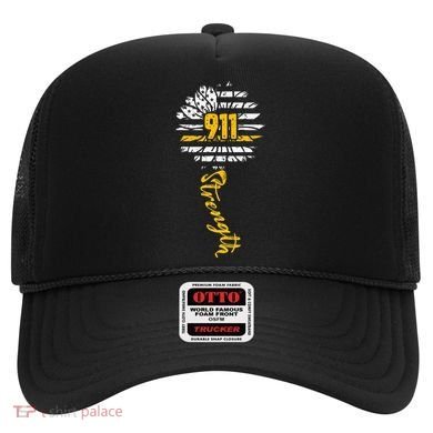 911 Dispatcher American Flag Sunflower Dispatch Operators Hat