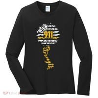 911 Dispatcher American Flag Sunflower Dispatch Operators Women's Long Sleeve Shirt thumb 0