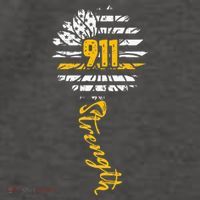 911 Dispatcher American Flag Sunflower Dispatch Operators Vector Backpack thumb 2