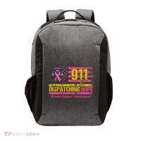 911 Dispatcher Breast Cancer Awareness American Flag Vector Backpack thumb 0