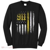 911 Dispatcher Dispatch US Flag Police Emergency Responder Sweatshirt thumb 0