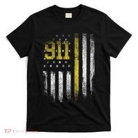 911 Dispatcher Dispatch US Flag Police Emergency Responder T-Shirt thumb 0