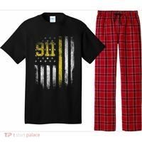 911 Dispatcher Dispatch US Flag Police Emergency Responder Pajama Set thumb 0