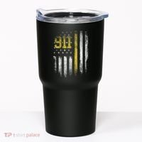911 Dispatcher Dispatch US Flag Police Emergency Responder Tumbler thumb 0