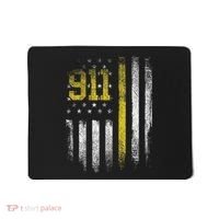 911 Dispatcher Dispatch US Flag Police Emergency Responder Mousepad thumb 0