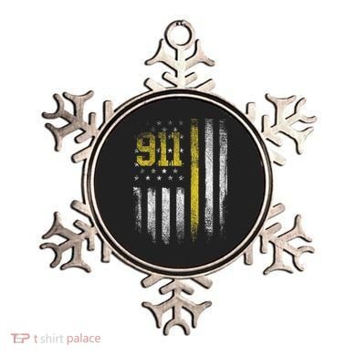 911 Dispatcher Dispatch US Flag Police Emergency Responder Ornament