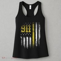 911 Dispatcher Dispatch US Flag Police Emergency Responder Women's Tank Top thumb 3