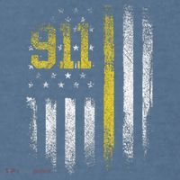 911 Dispatcher Dispatch US Flag Police Emergency Responder Comfort Colors Garment-Dyed Hooded Sweatshirt thumb 2