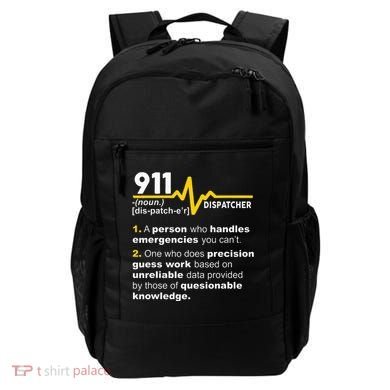 911 Dispatcher Definition Handles Emergencies Dispatch Backpack