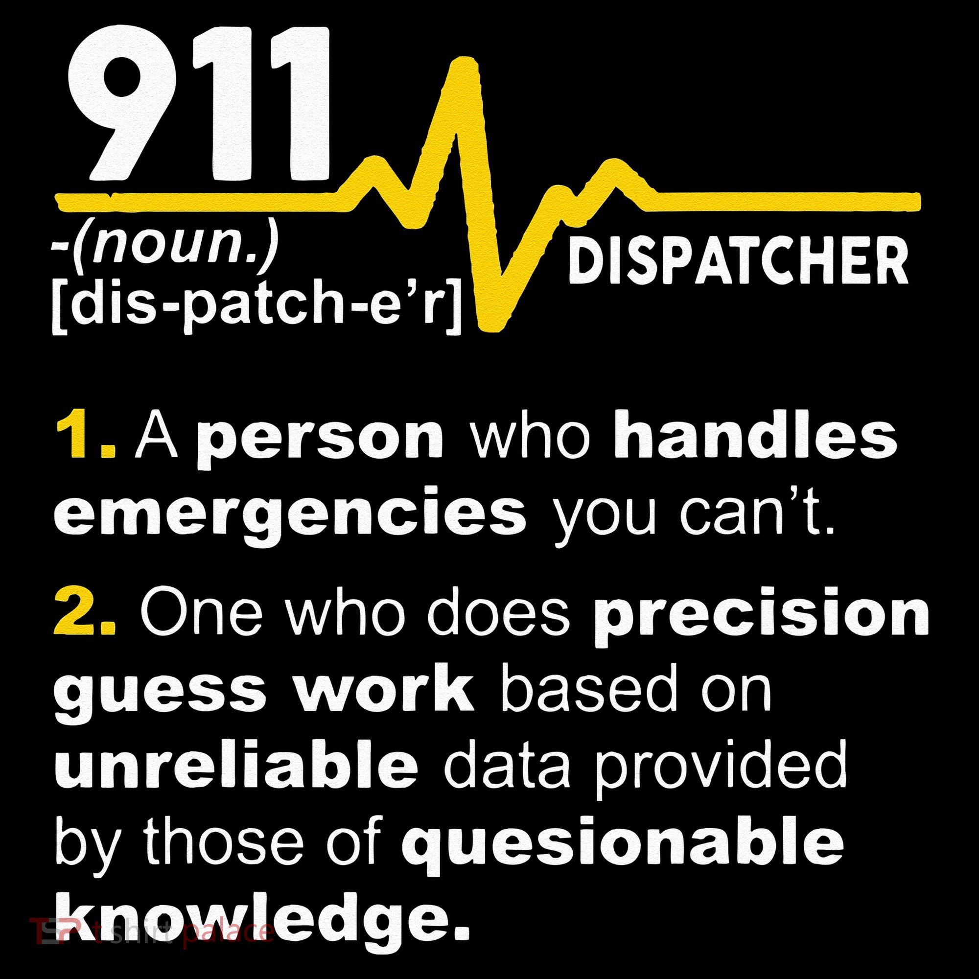 911 Dispatcher Definition Handles Emergencies Dispatch Women's Hoodie