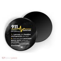 911 Dispatcher Definition Handles Emergencies Dispatch Magnet thumb 0