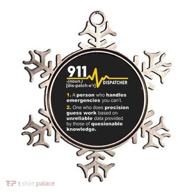911 Dispatcher Definition Handles Emergencies Dispatch Ornament