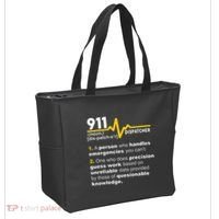 911 Dispatcher Definition Handles Emergencies Dispatch Tote Bag thumb 2