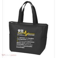 911 Dispatcher Definition Handles Emergencies Dispatch Tote Bag thumb 3
