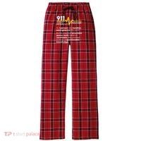 911 Dispatcher Definition Handles Emergencies Dispatch Women's Flannel Plaid Pajama Pants thumb 0