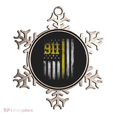 911 Dispatcher Dispatch US Flag Police Emergency Responder Ornament