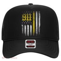 911 Dispatcher Dispatch US Flag Police Emergency Responder Hat thumb 0