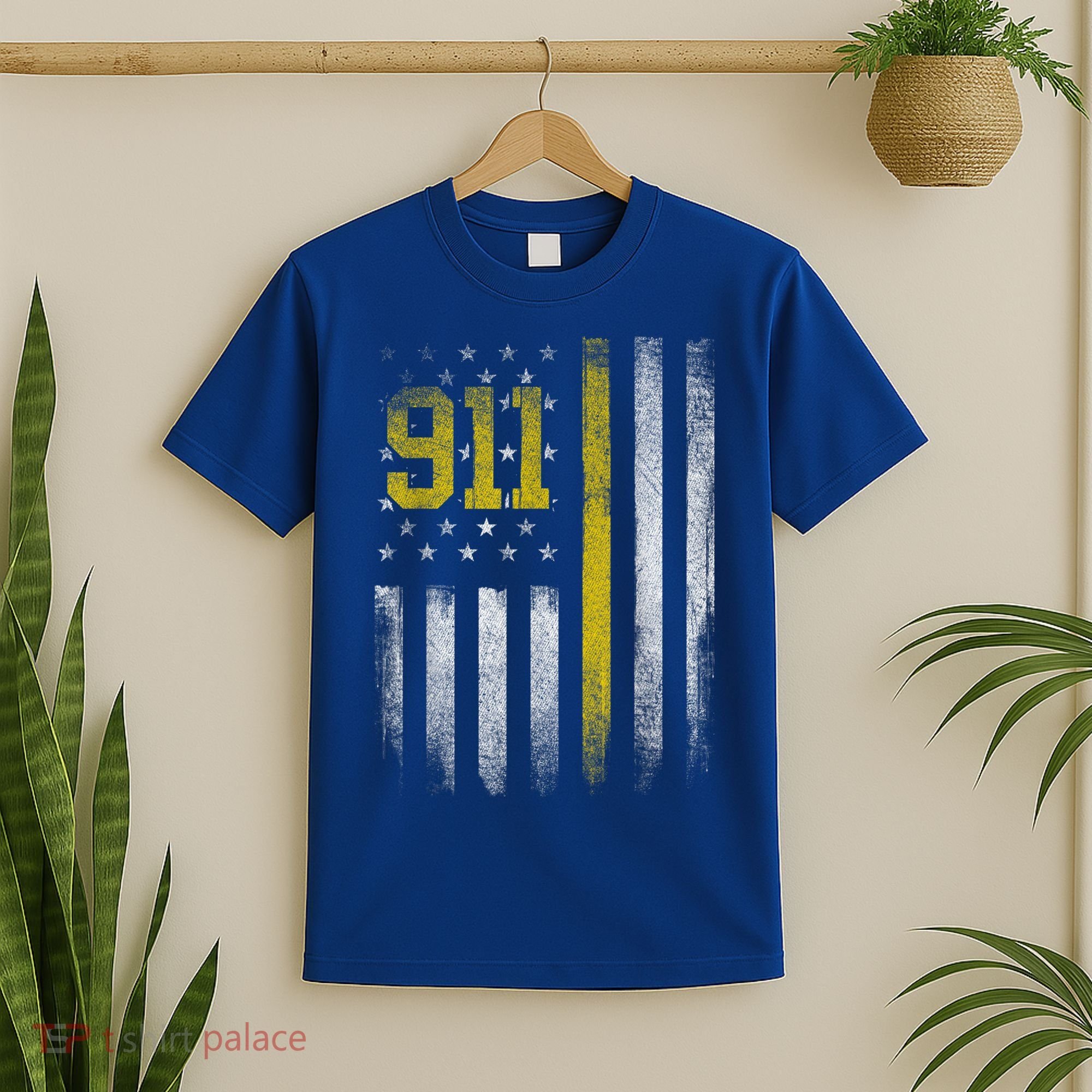 911 Dispatcher Dispatch US Flag Police Emergency Responder T-Shirt