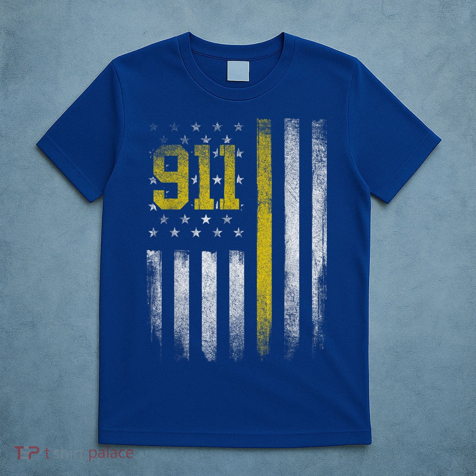 911 Dispatcher Dispatch US Flag Police Emergency Responder T-Shirt