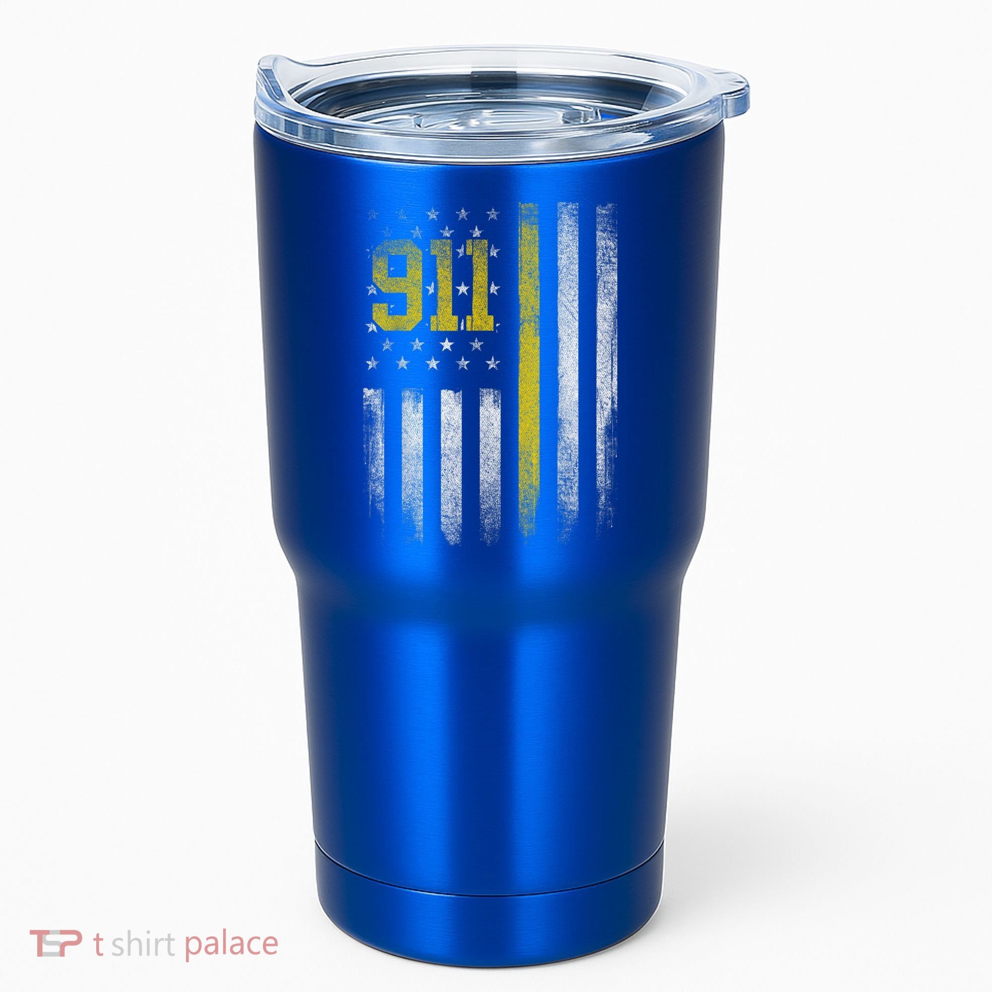 911 Dispatcher Dispatch US Flag Police Emergency Responder Tumbler