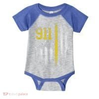 911 Dispatcher Dispatch US Flag Police Emergency Responder Infant Baby Jersey Bodysuit thumb 0