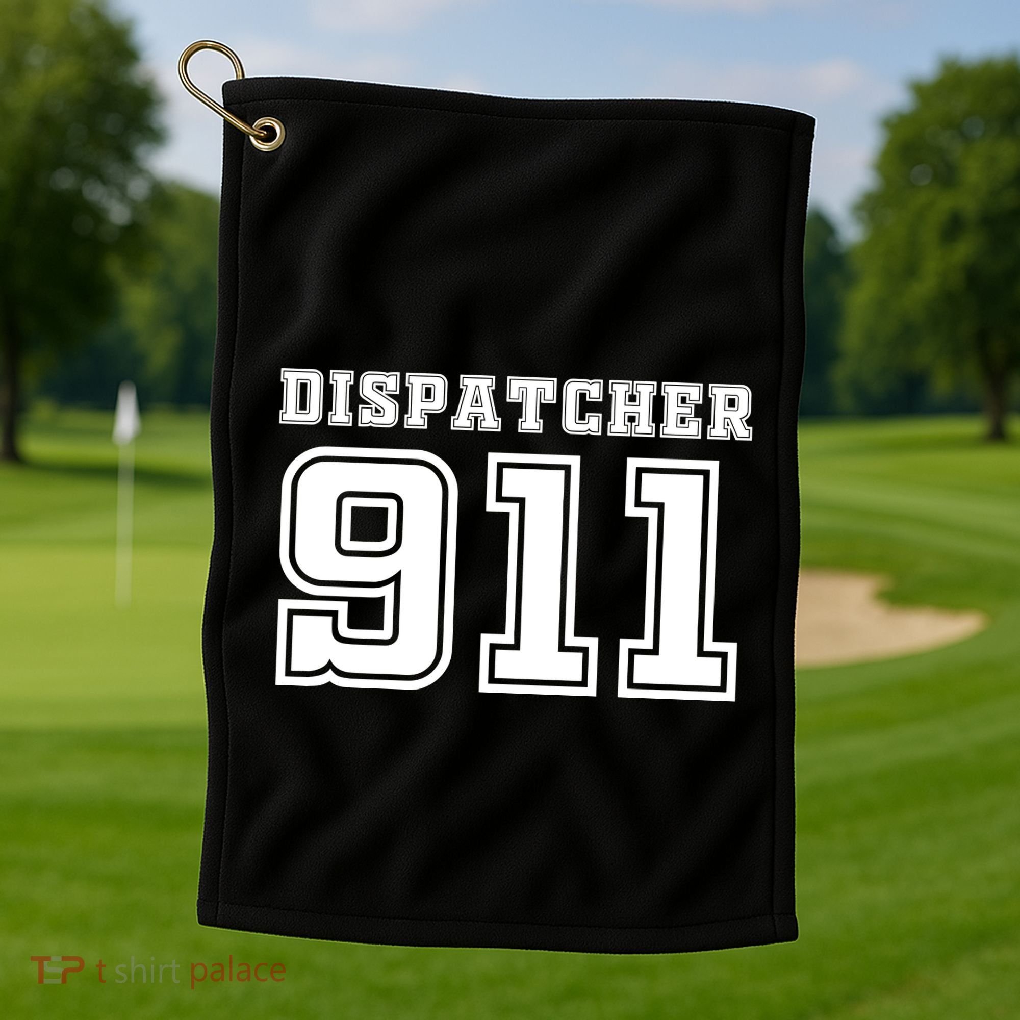 911 Dispatcher Emergency Nurse Golf Towel