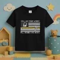 911 Dispatcher Flag Tell Me Your Worst ILl Send The Best Toddler T-Shirt thumb 3