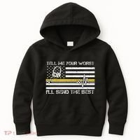 911 Dispatcher Flag Tell Me Your Worst ILl Send The Best Kids Hoodie thumb 0