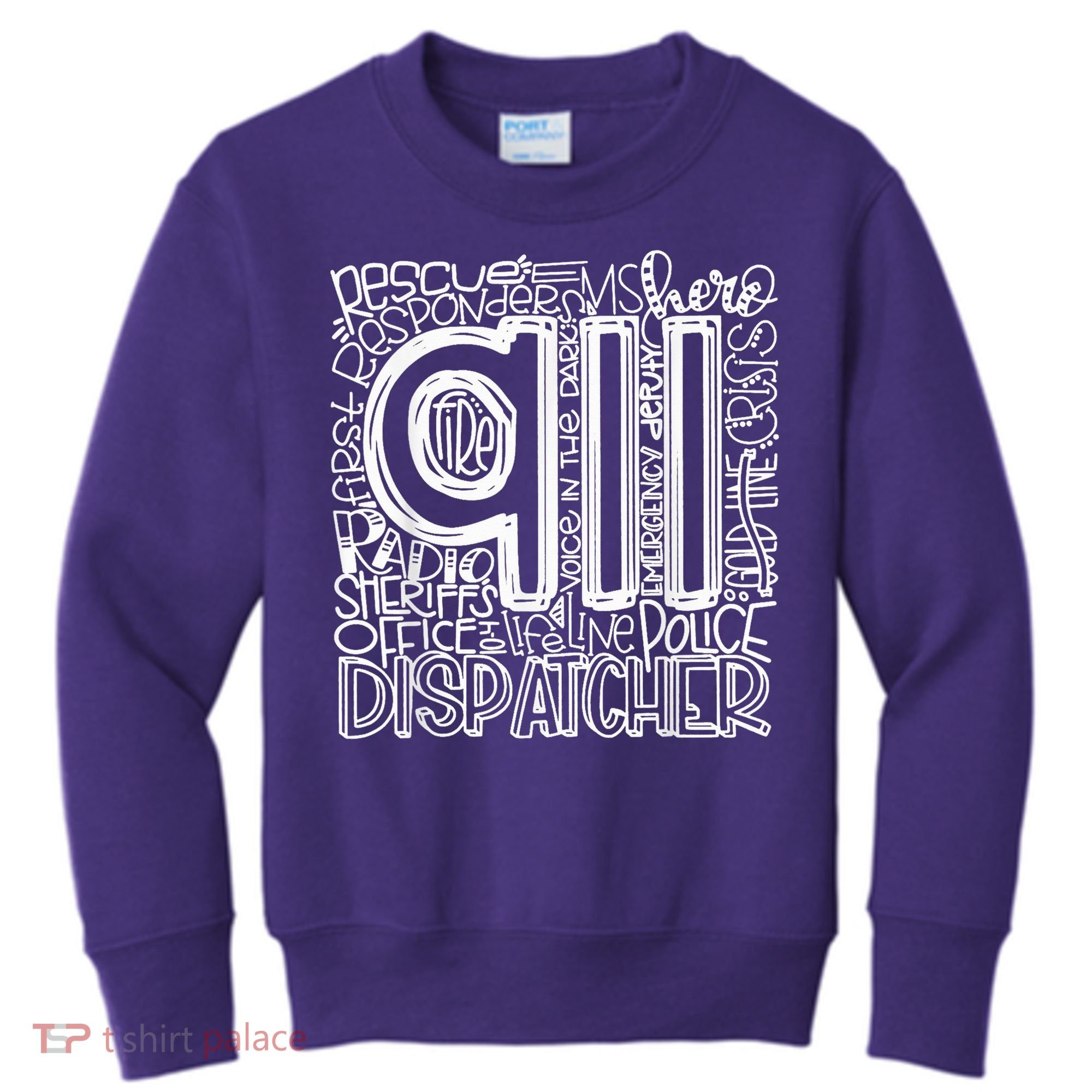 911 Dispatcher _ First Responder _ 911 Calls Kids Sweatshirt