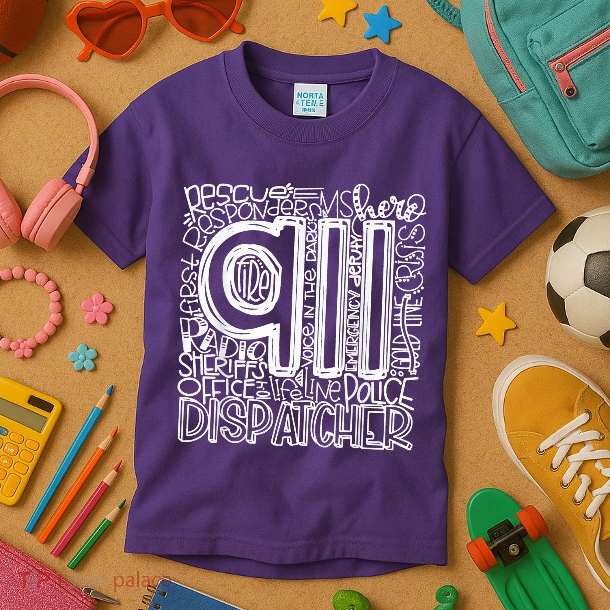 911 Dispatcher _ First Responder _ 911 Calls Kids T-Shirt