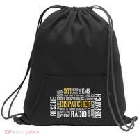 911 Dispatcher Rescue Dispatch EMS Police First Responder Sweatshirt Cinch Pack Bag thumb 0