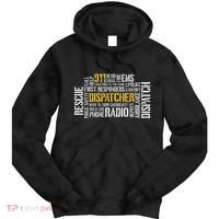 911 Dispatcher Rescue Dispatch EMS Police First Responder Tie Dye Hoodie thumb 0