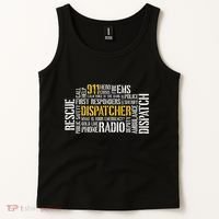911 Dispatcher Rescue Dispatch EMS Police First Responder Tank Top thumb 2