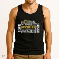 911 Dispatcher Rescue Dispatch EMS Police First Responder Tank Top thumb 3