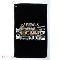 911 Dispatcher Rescue Dispatch EMS Police First Responder Golf Towel thumb 0