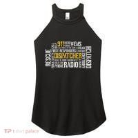 911 Dispatcher Rescue Dispatch EMS Police First Responder Women's Perfect Tri Rocker Tank thumb 0